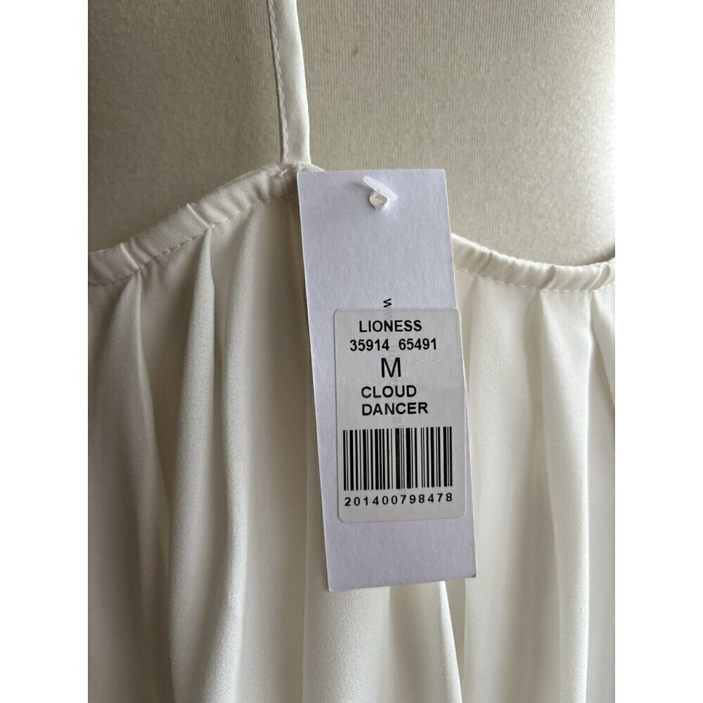 Lioness White Pleated Plunge Mini Dress M | Sold by Nasty Gal - Picture 3 of 10